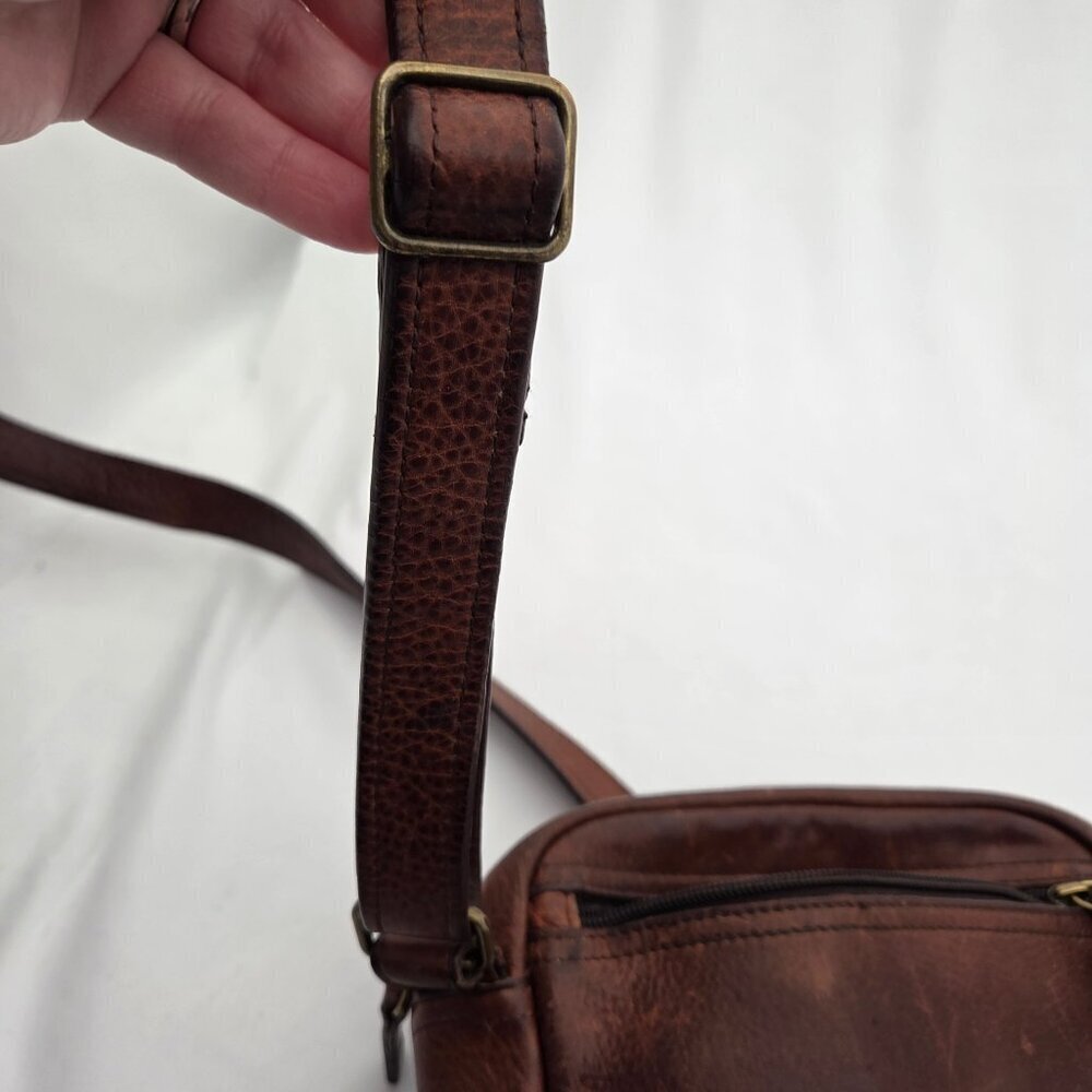 Vintage Duluth Trading Co. Leather Organizer Crossbody Bag - Picture 13 of 16